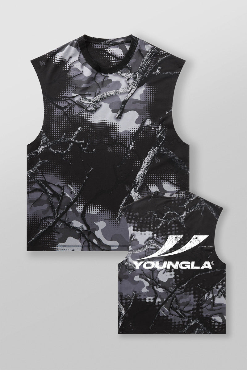 3065 - RunTech Camo Tanks-Lightweight, breathable camo tank with a true-to-size fit, designed for performance and everyday comfort, perfect for workouts or casual layering in  3065 - RunTech Camo Tanks-Lightweight, breathable camo tank with a true-to-size fit, designed for performance and everyday comfort, perfect for workouts or casual layering in  Black Grey Tree Camo