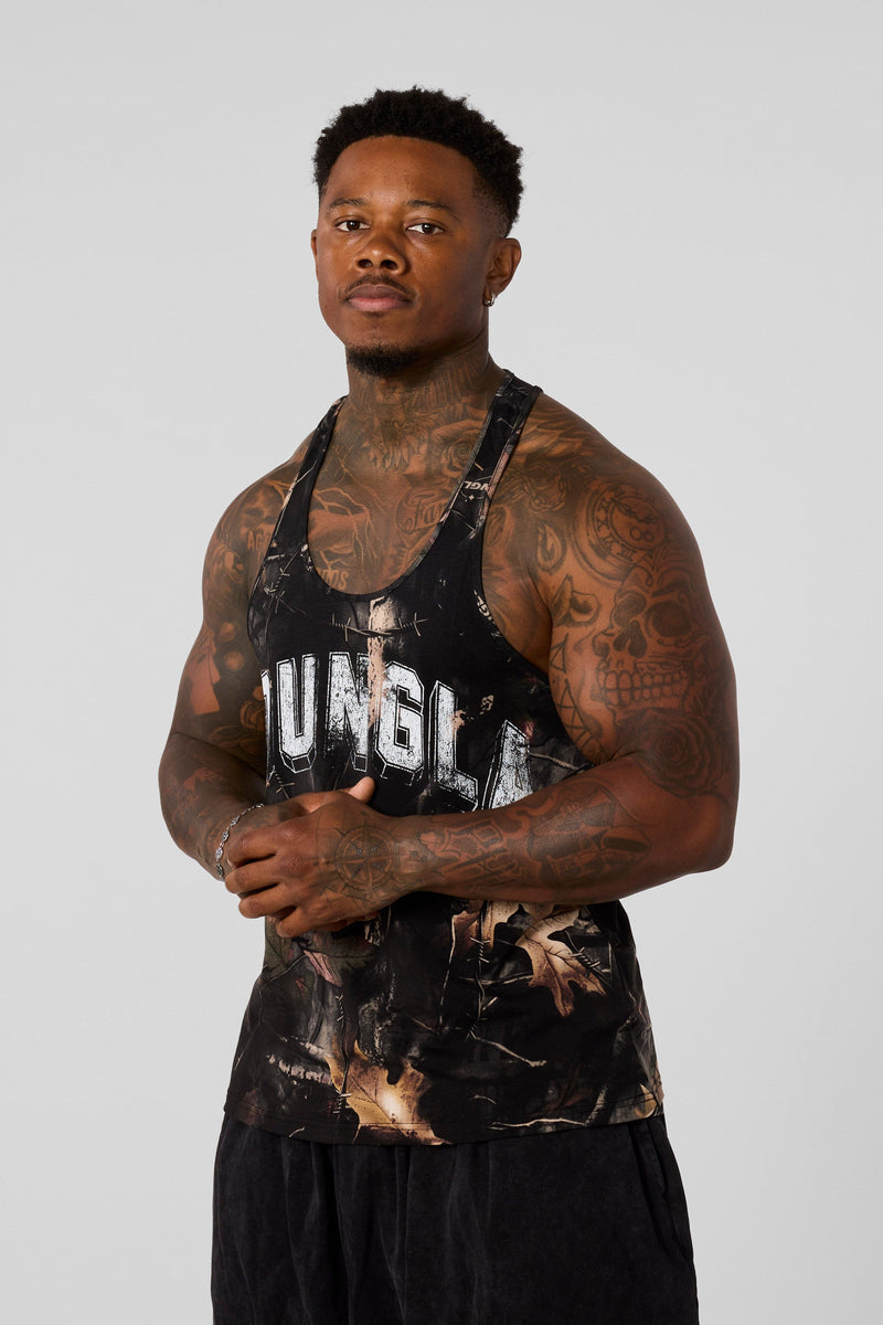 3066 - RunTech Camo Stringers- Lightweight, breathable camo stringer with a true-to-size fit, designed for unrestricted movement and versatile enough for workouts or casual wear in Black Tree Camo