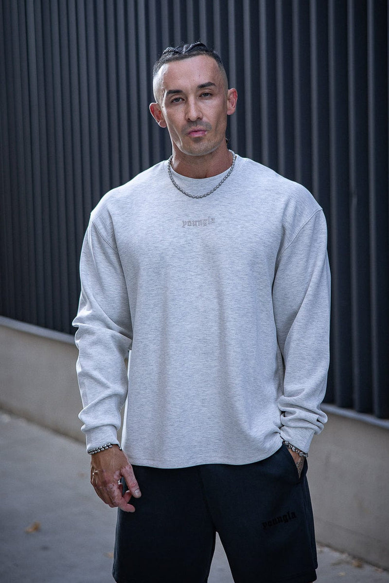 8078 - Soft AF Longsleeves - ultra-soft, breathable long sleeve top for all-day comfort in colour Heather Grey.