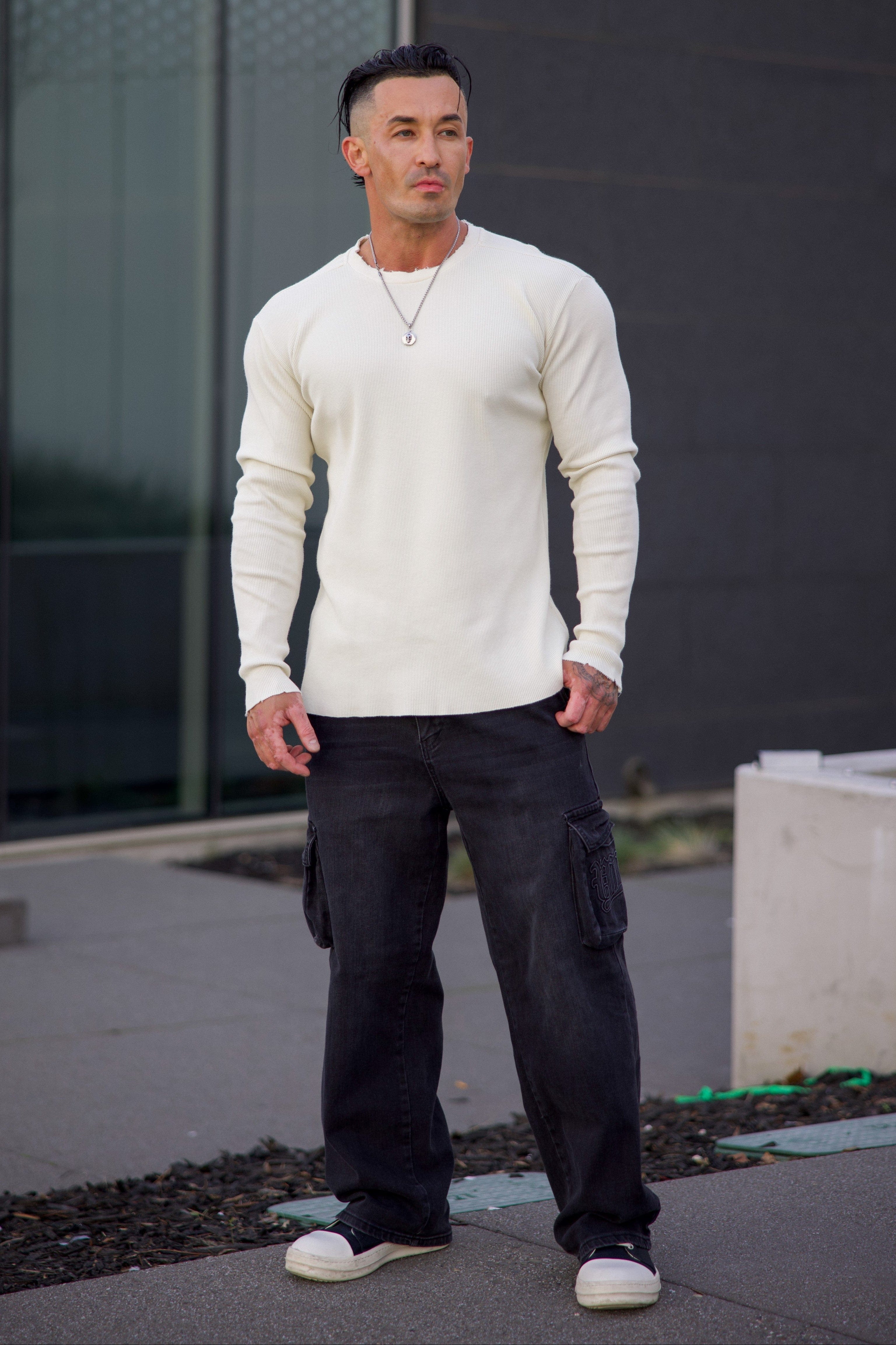 8094 - Tailored Waffle Longsleeves - Mar 12