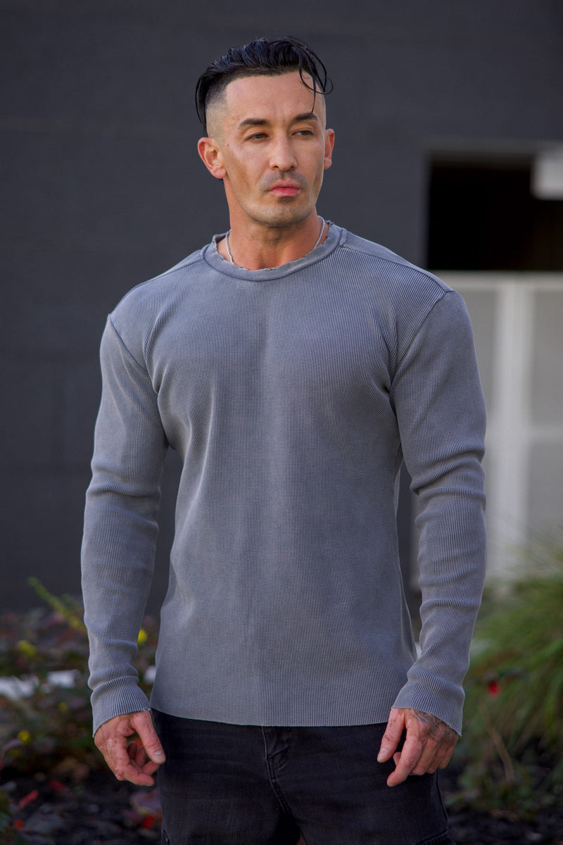 8094 - Tailored Waffle Longsleeves