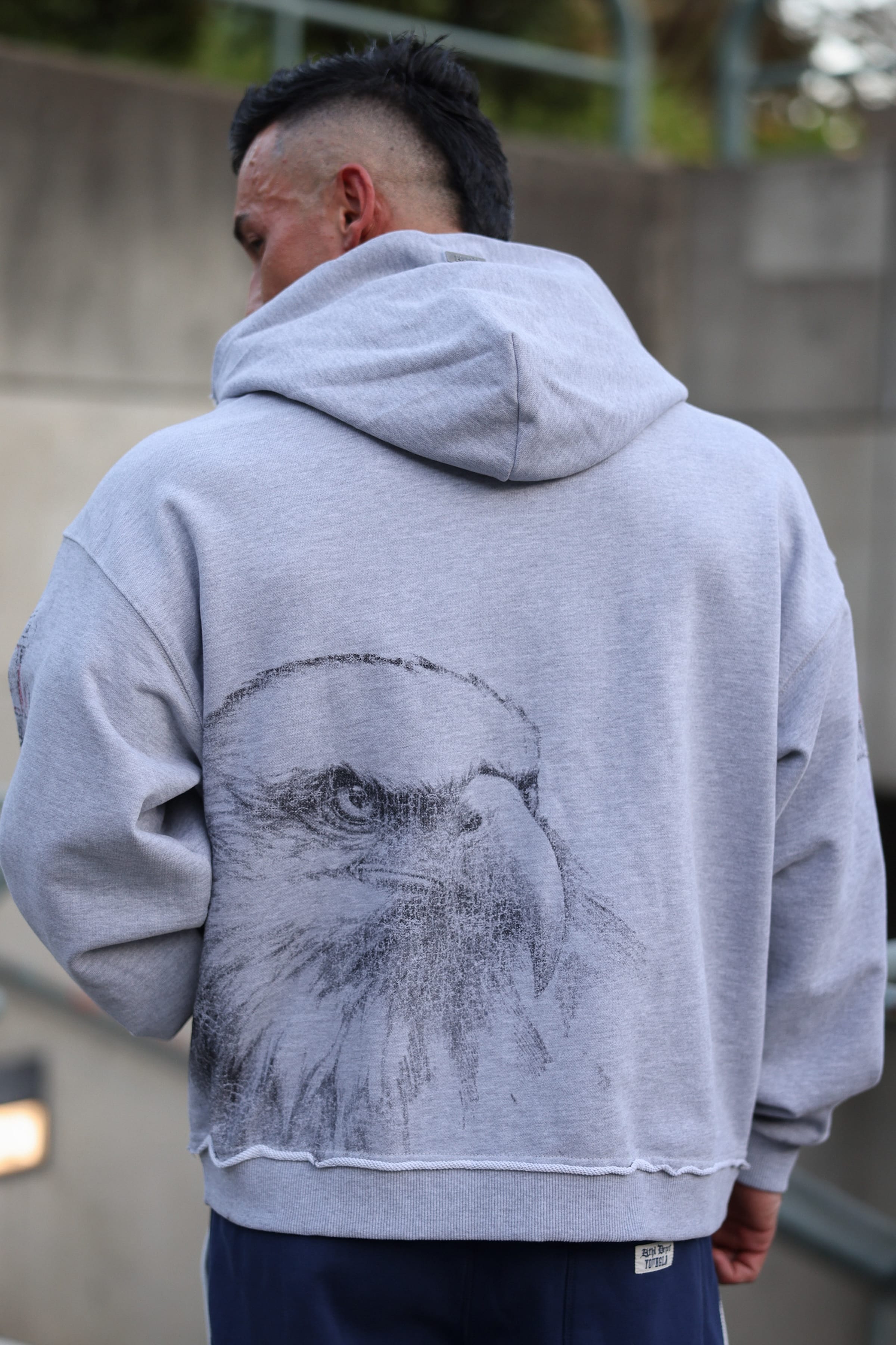 トップス gain tip Design Unaligned Zip Hoodie 5201 - Moto Zip-Ups