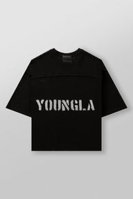 YoungLA 4022 Cotton Mesh Tee Black