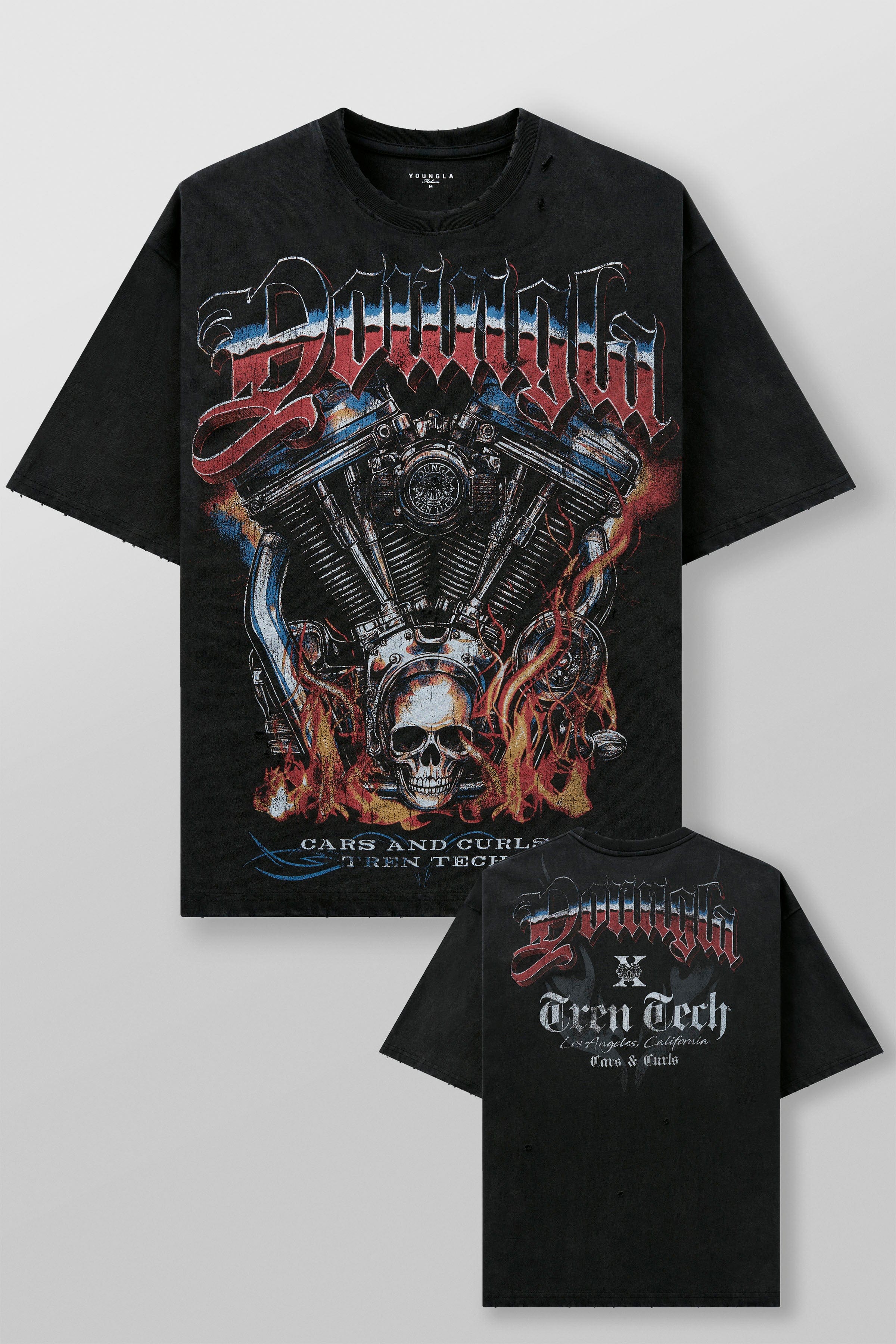 【】ヤングエルエー 4103 - Cars & Curls - Tees