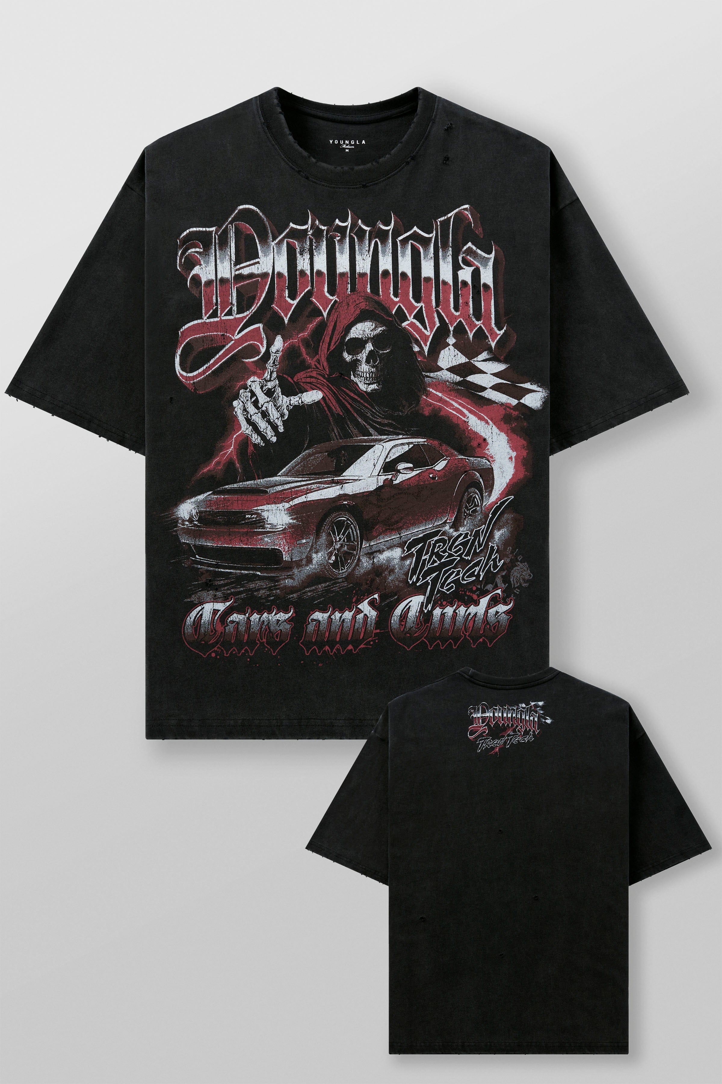 【】ヤングエルエー 4103 - Cars & Curls - Tees