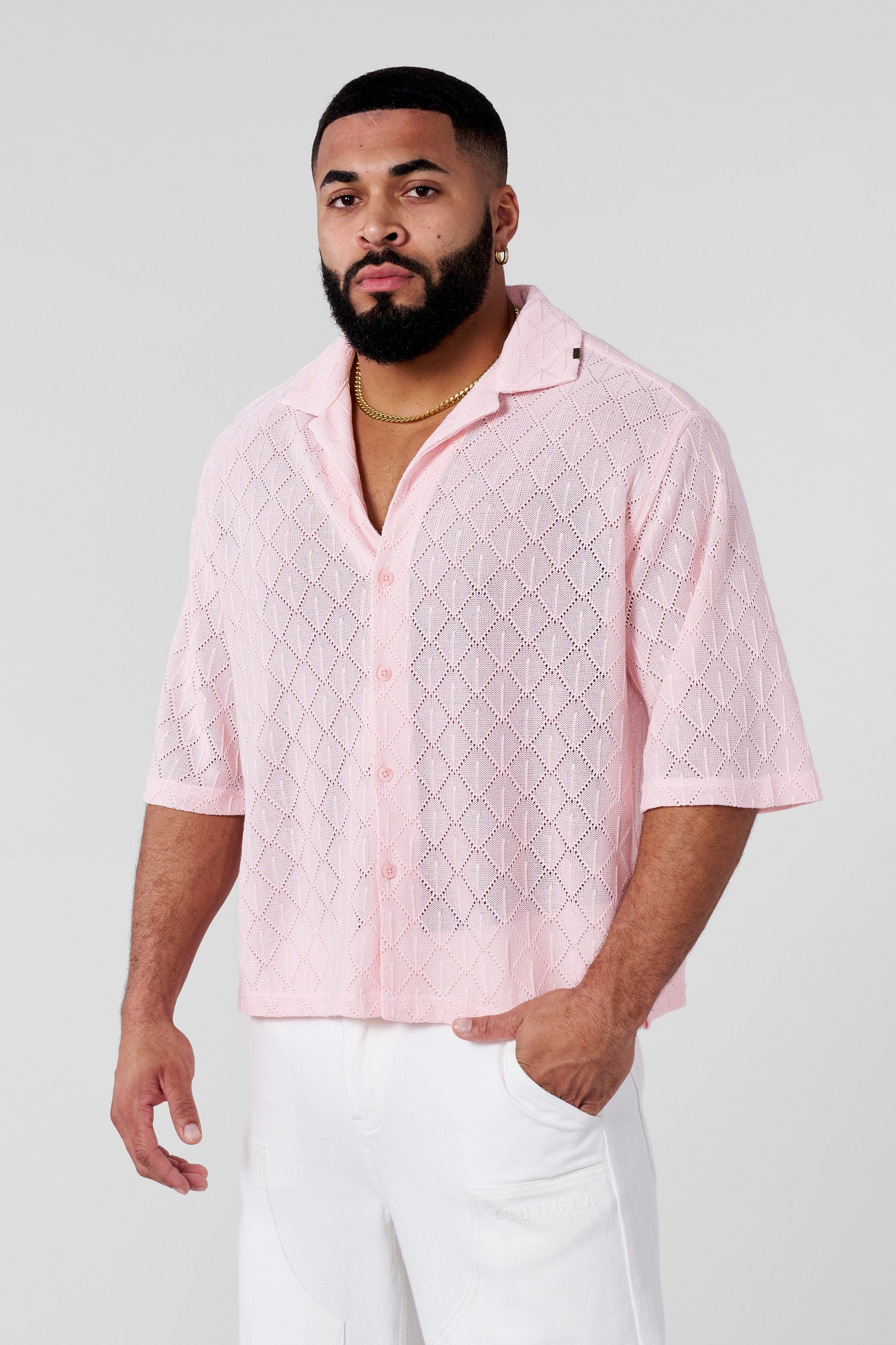4141 - Swaggy Crochet Button-Ups