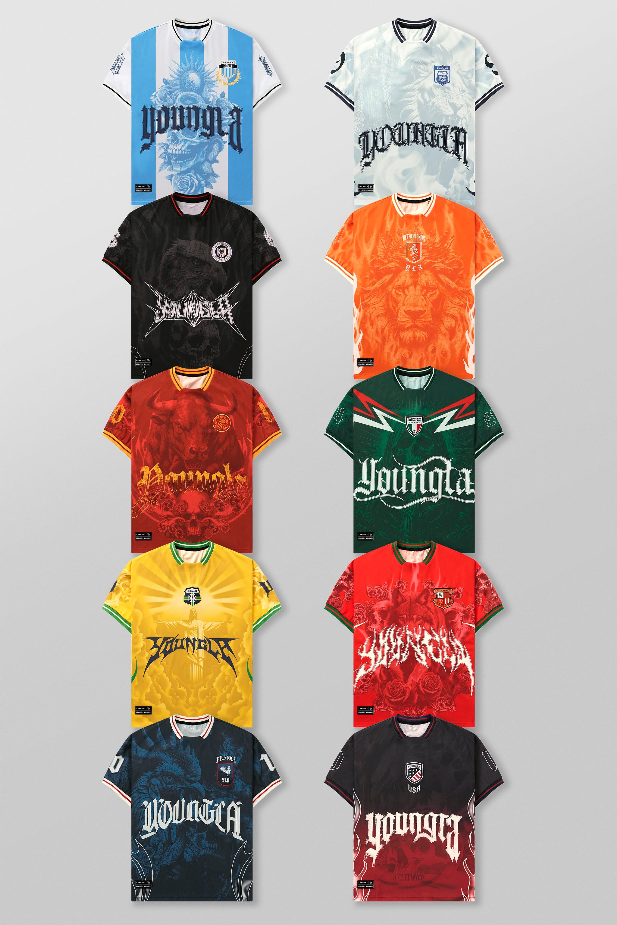 4215 - International Football Jerseys - June 9th from YoungLA - $50