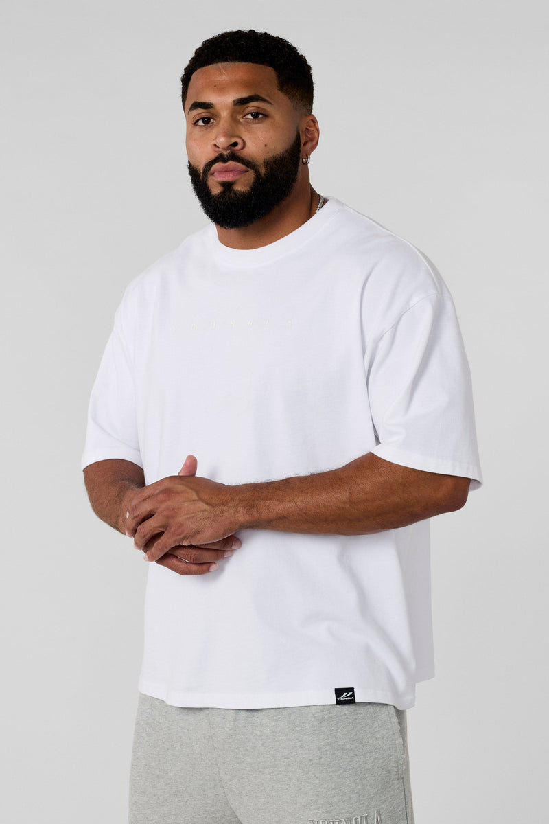 4219 - Summer Peached Tees— buttery-soft, durable, and laid-back fit, perfect for everyday layering and repeated wear in White