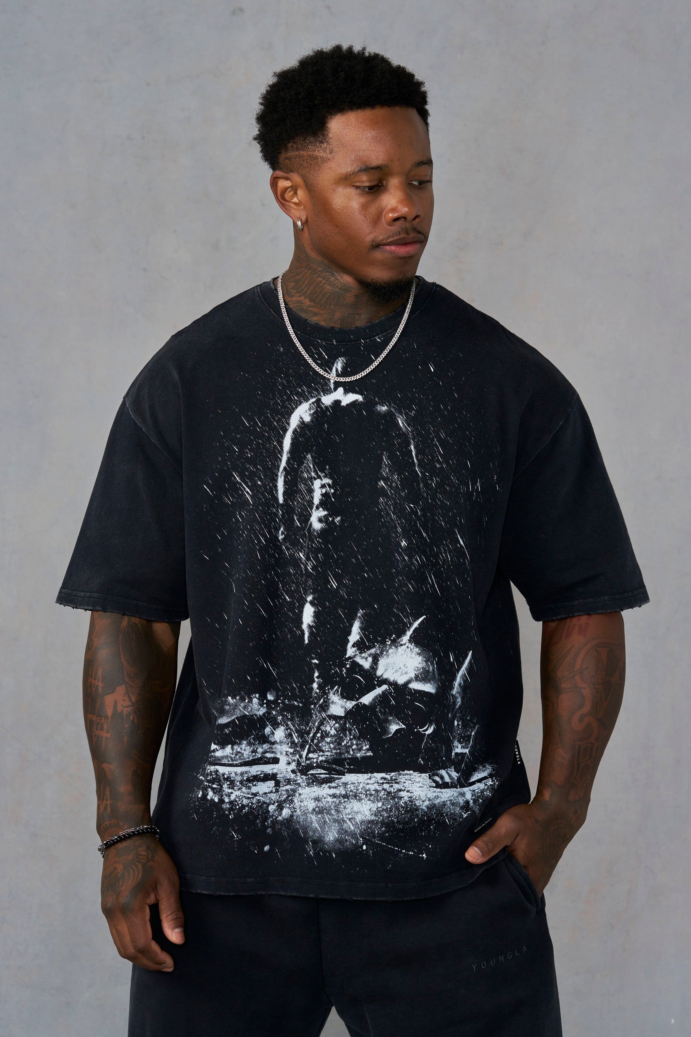 DC Comics T-shirt Batman pour homme | Noir, 100 % coton, unisexe, T DC Comics T-shirt Batman pour homme | Noir, 100 % coton, unisexe, T