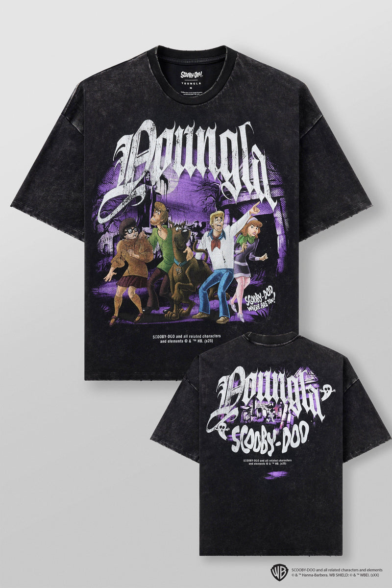 4252 - Scooby-Doo Tees - Relaxed fit, soft breathable cotton with oversized Scooby & Mystery Machine graphics. Playful, standout style in Mystery Crew.