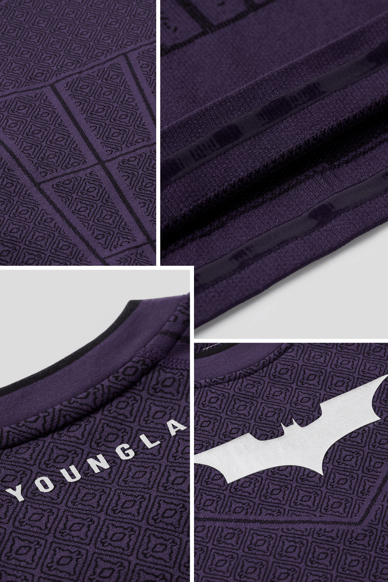 4259 - Batman Compression Tees - Purple Limited Edition - APP ONLY