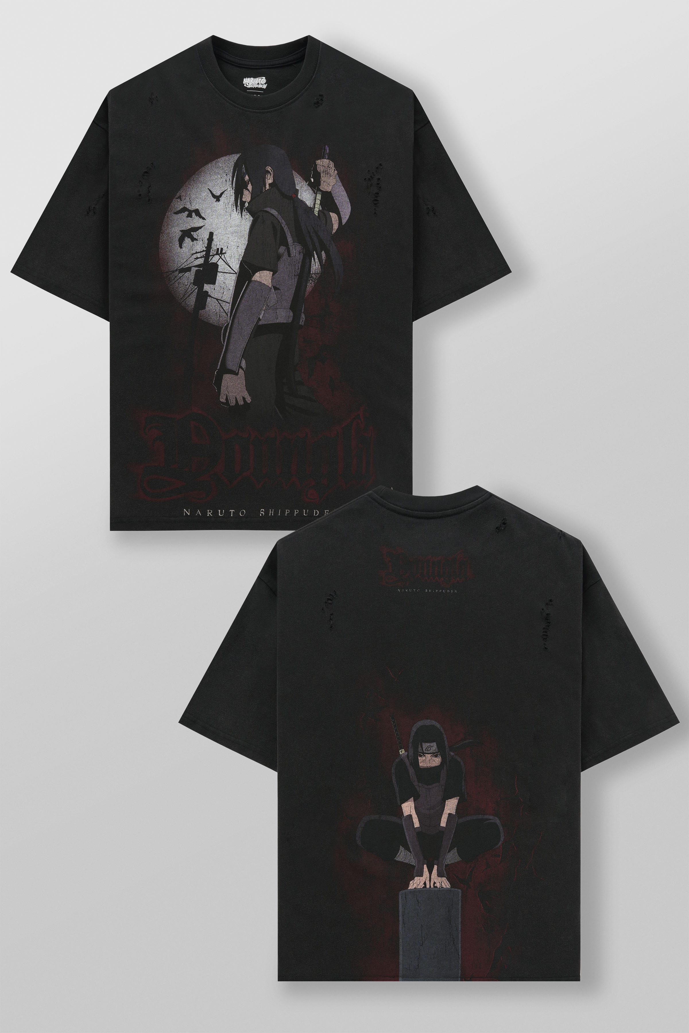 4318 - Naruto Distressed Tees