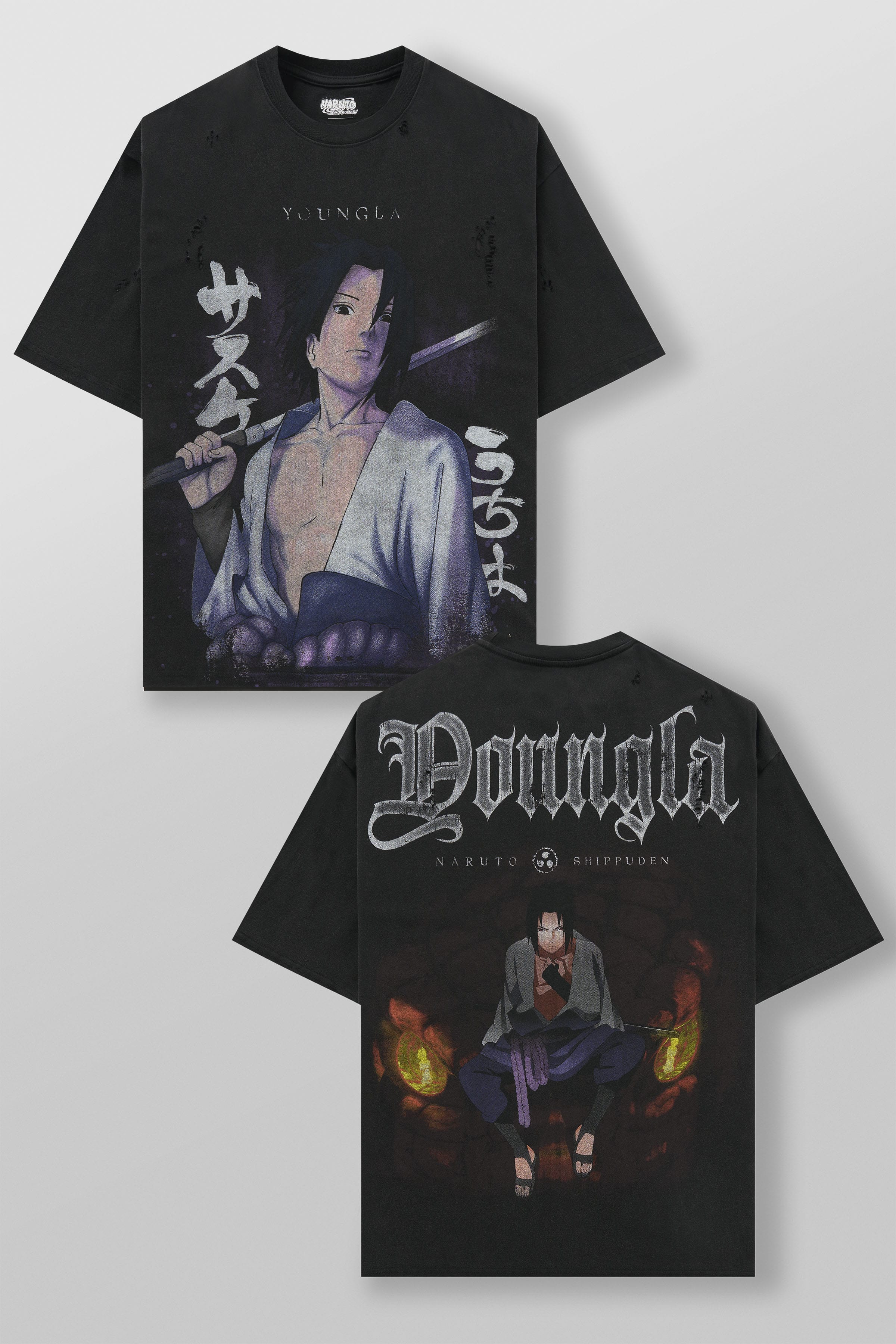 4318 - Naruto Distressed Tees