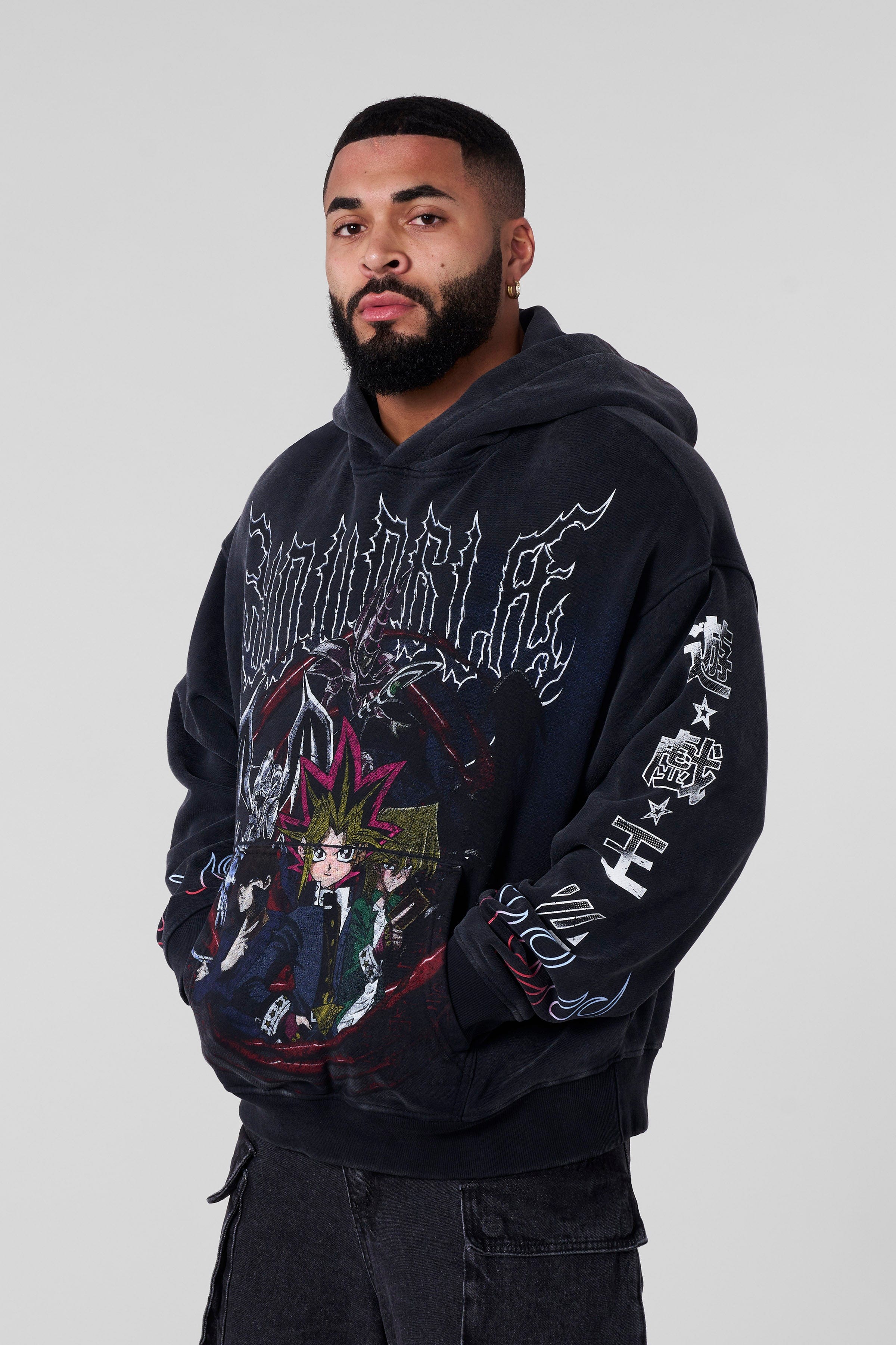 YoungLA Men's 5008 Yu-Gi-Oh! Hoodies Kaiba's Blue Eyes, XLarge YoungLA Men's 5008 Yu-Gi-Oh! Hoodies Kaiba's Blue Eyes, XLarge
