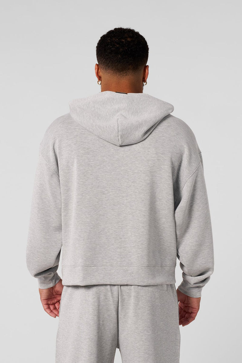 5215 Soft AF Zip Up, lightweight and breathable with ultra-soft fabric — comfortable for layering or wearing solo in Heather Grey color 