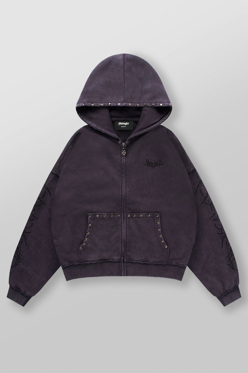 5232 - Tribal Stud Zip-Ups