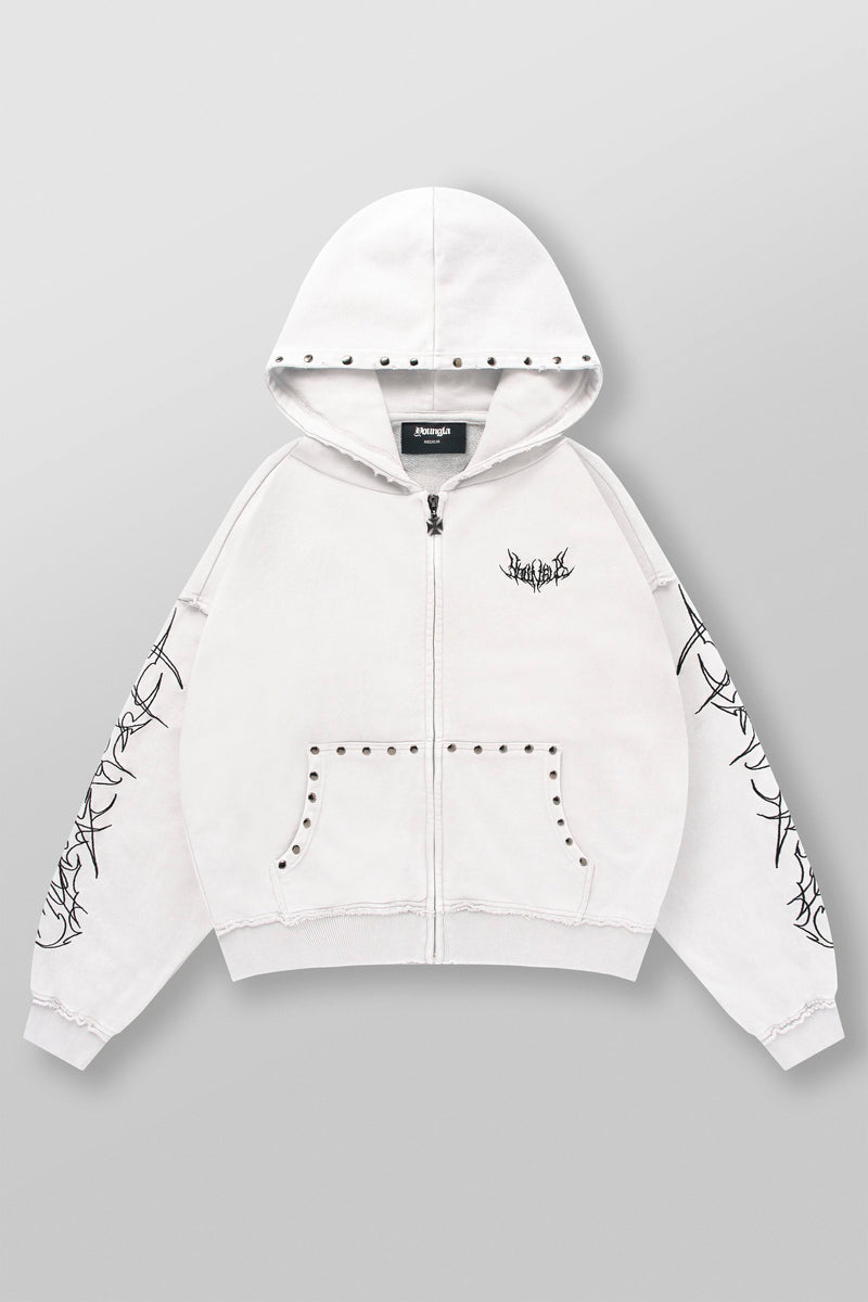 5232 - Tribal Stud Zip-Ups
