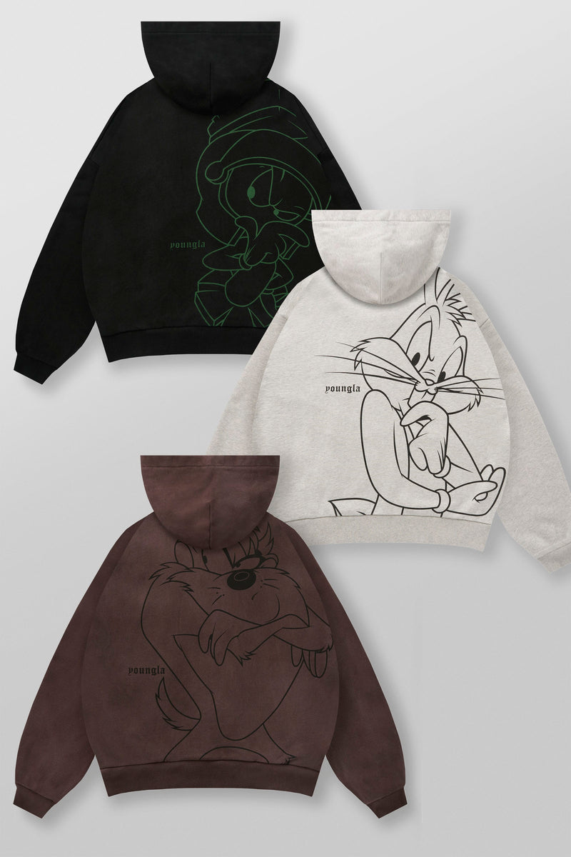 5257 - Looney Tunes Plaid Zip-Ups - July 7th