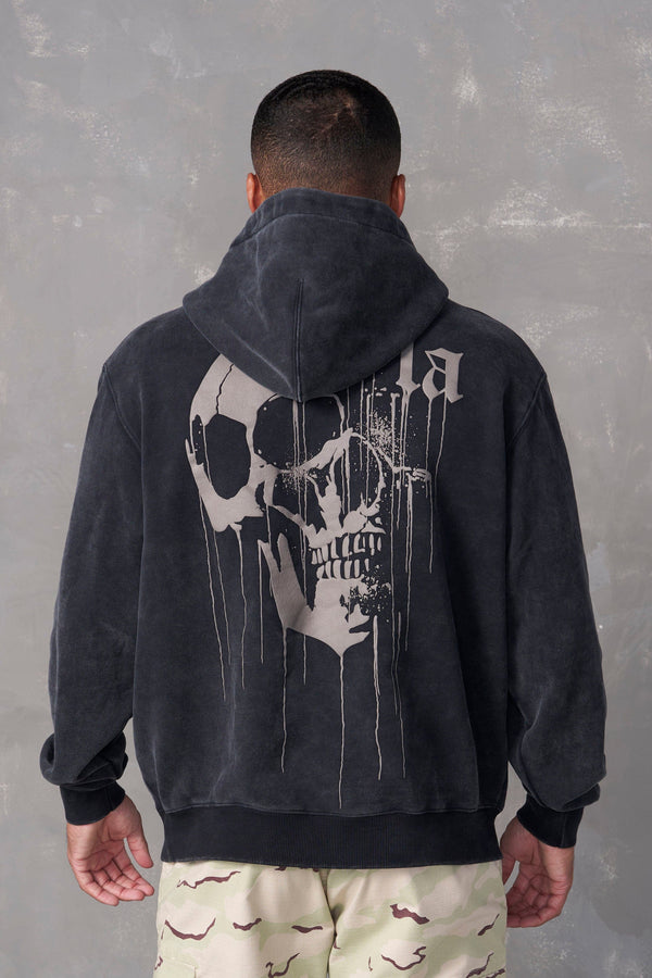 551 - Drippy Skull Hoodie