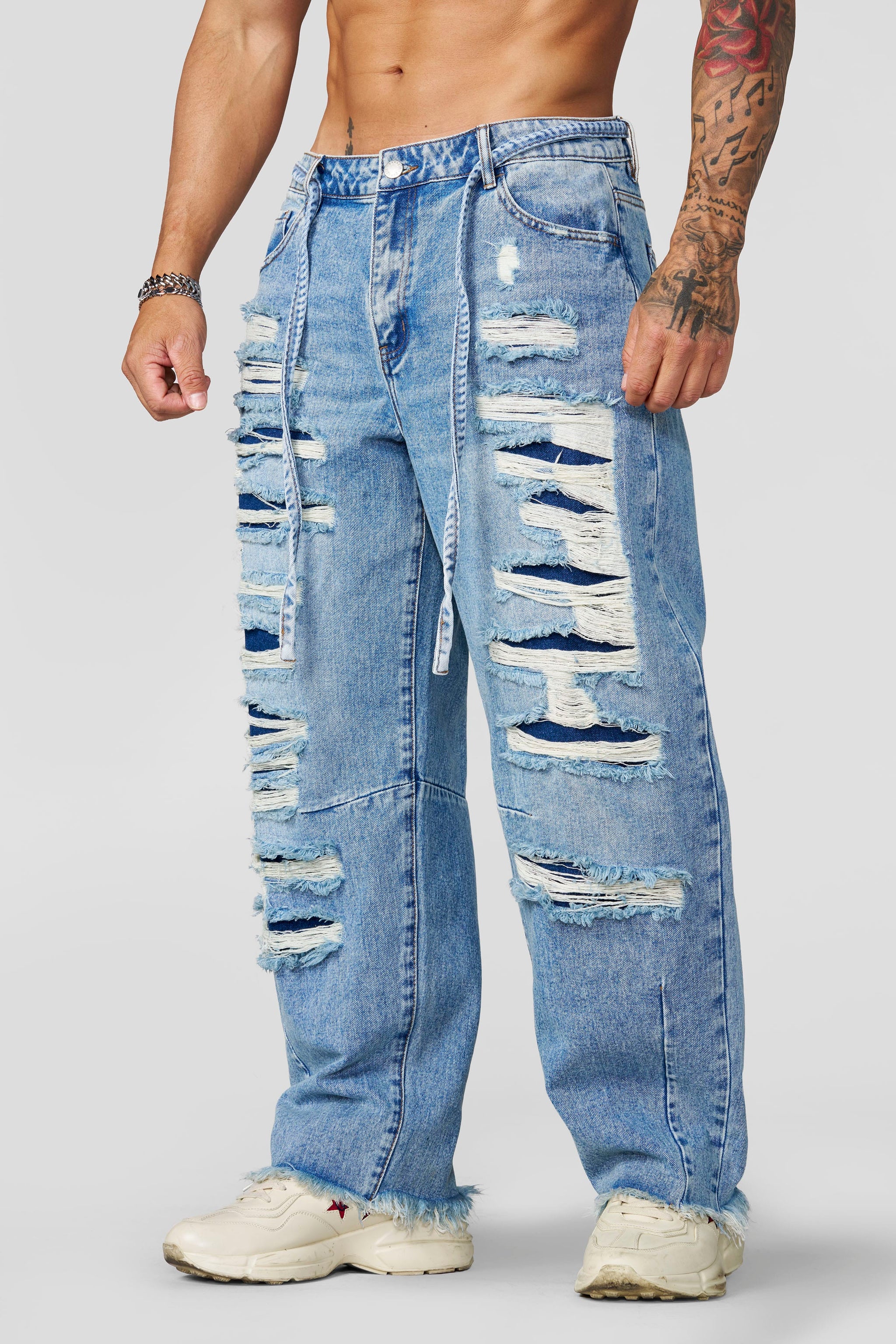 6004 - Destroyed Jeans - April 30th from YoungLA - $70