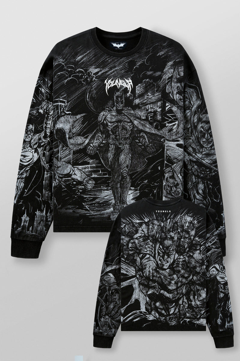 8002 - Batman Comic Longsleeves