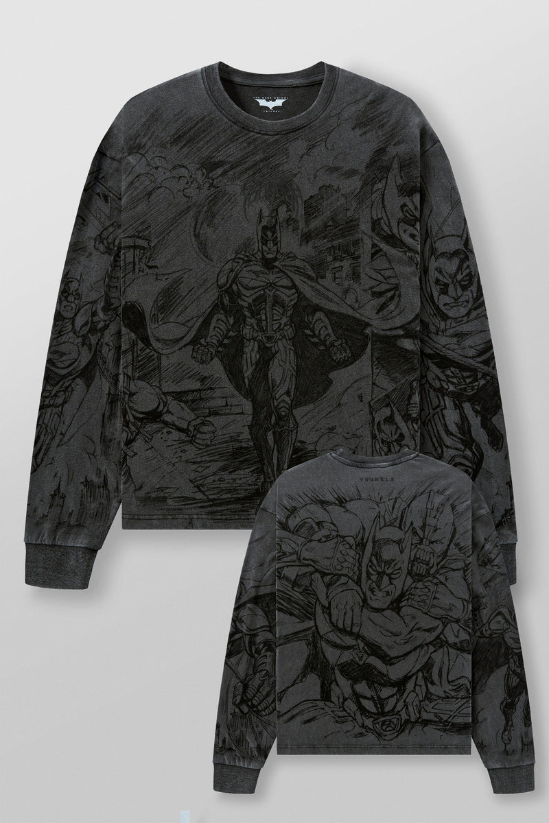 8002 - Batman Comic Longsleeves