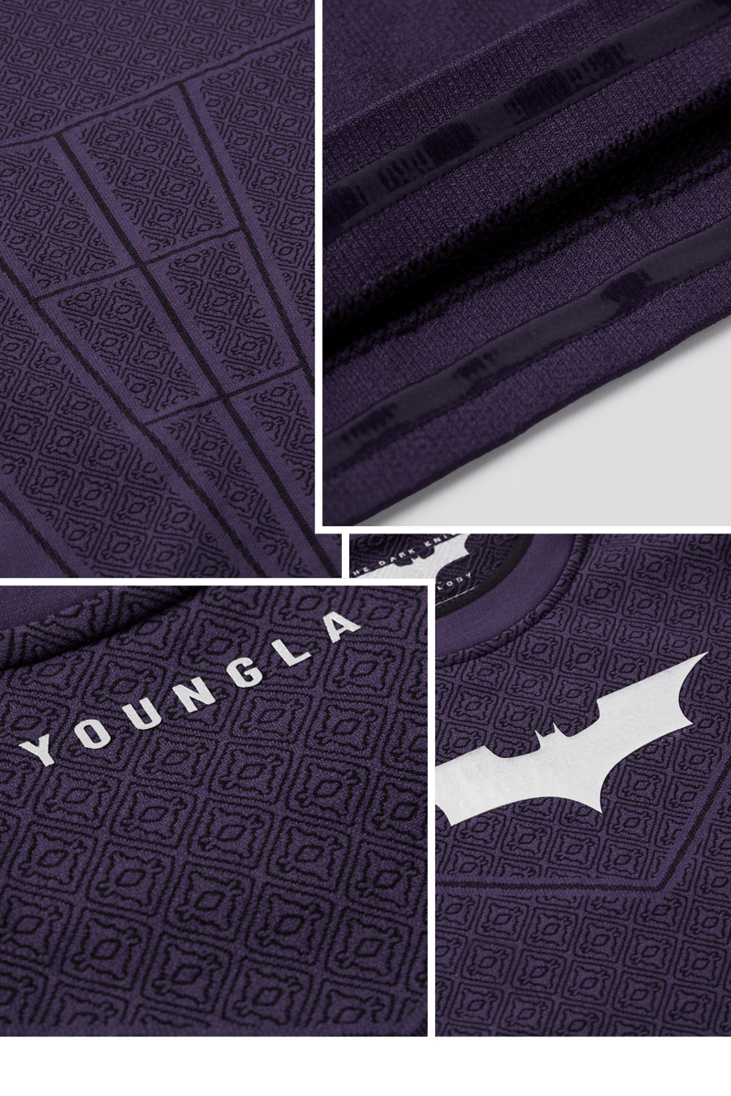 8004 - Batman Compression Longsleeves - Purple Limited Edition - APP ONLY