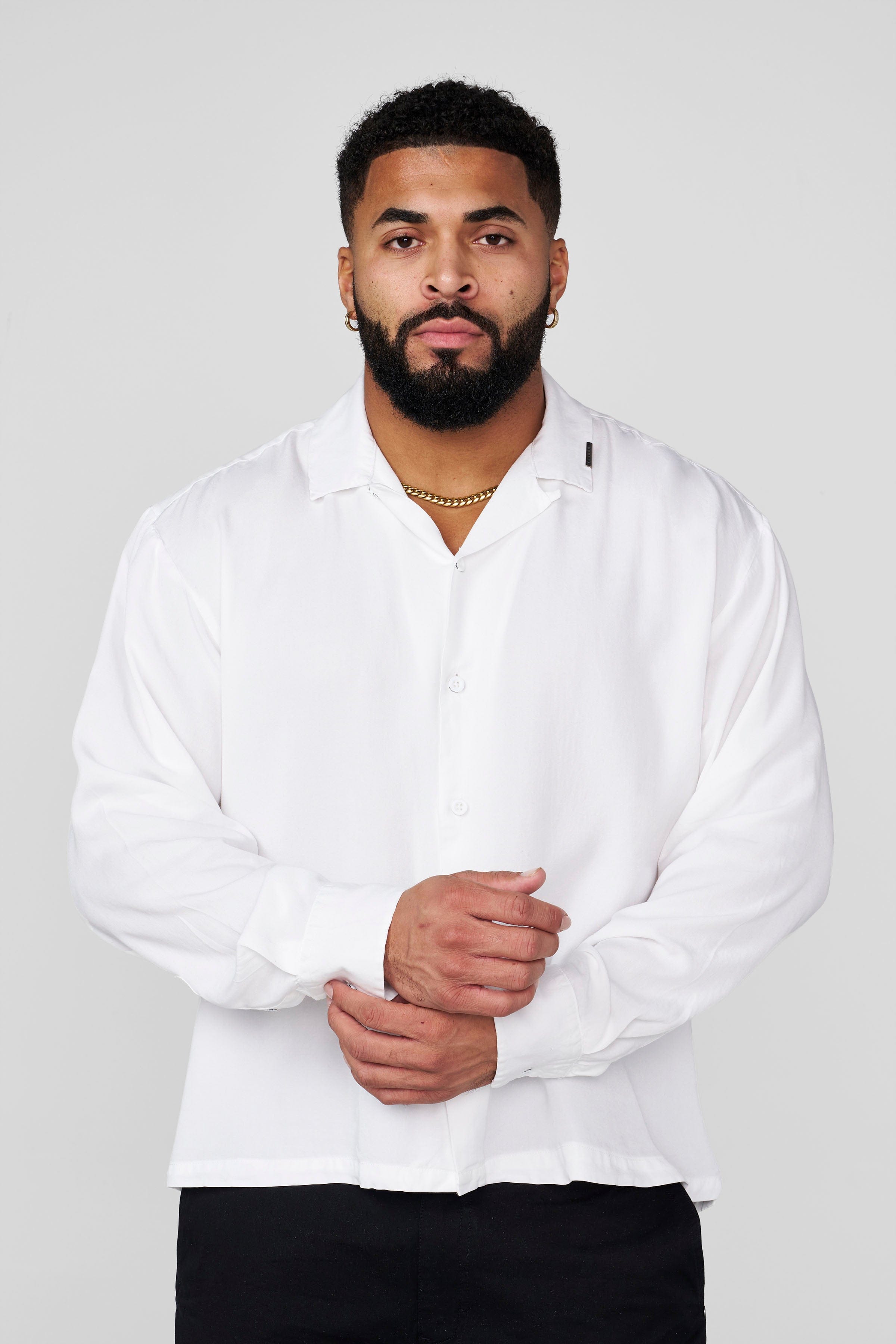 white flowy dress shirt Shirt Flowy Back