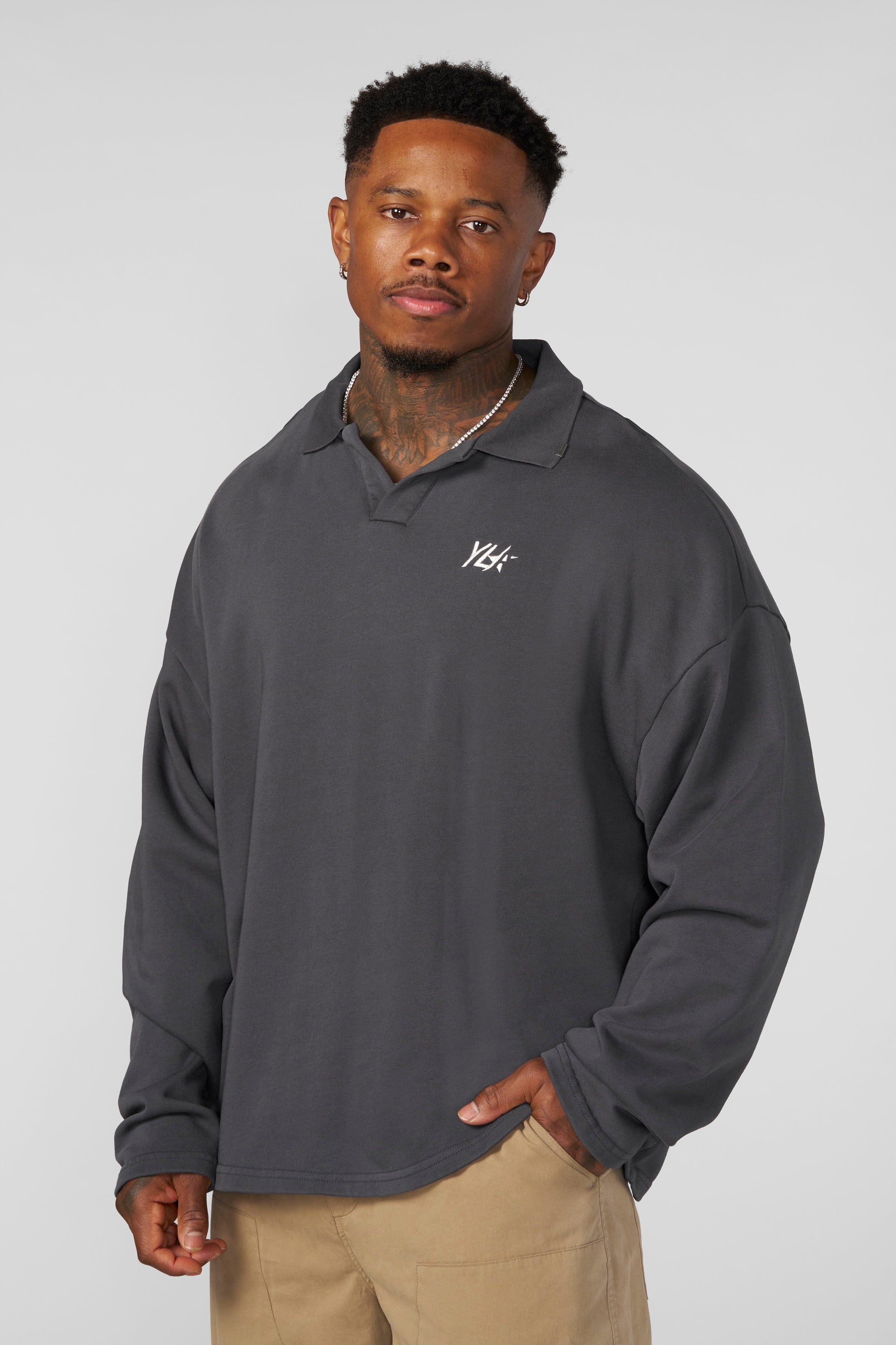 8069 - Menace Longsleeve Polo
