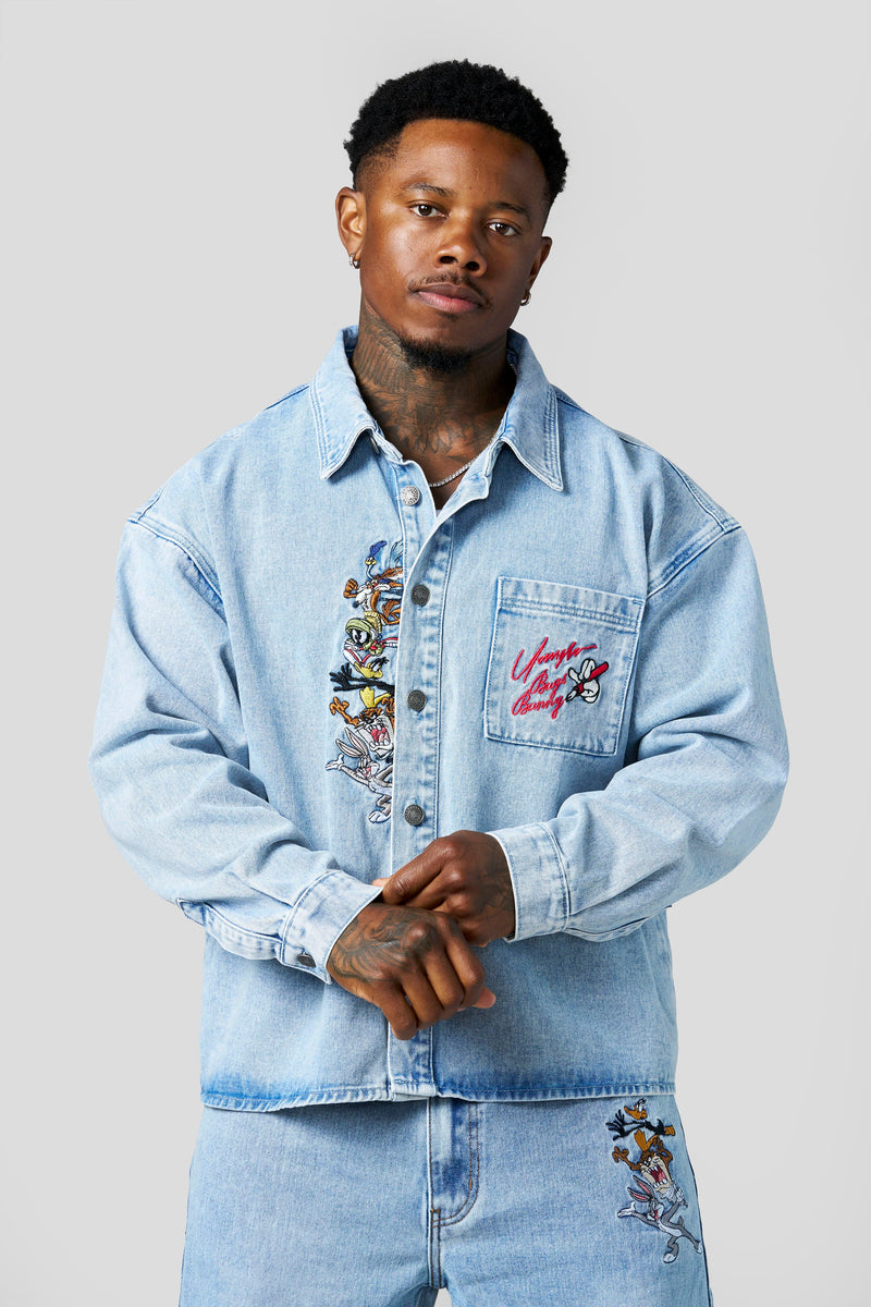 8112 - Looney Tunes Denim Shirt - July 7th
