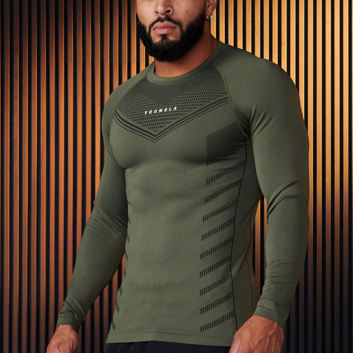 Maglietta Compressione Superman YOUNGLA – Antracite, Taglia Large – Edizione Esaurita
