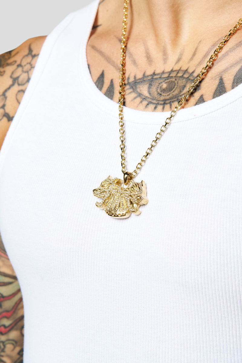 9102 - The Twinsignia Pendant - Gold