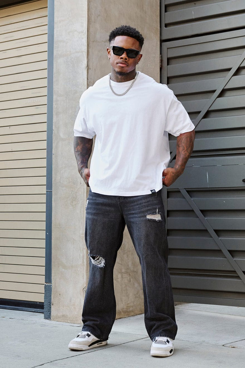 4219 - Summer Peached Tees— buttery-soft, durable, and laid-back fit, perfect for everyday layering and repeated wear in White