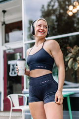 W311 Carbon Cross Back Sports Bra