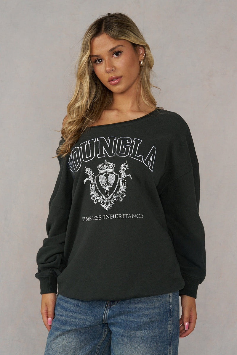 W5158 - Off-shoulder Pullover