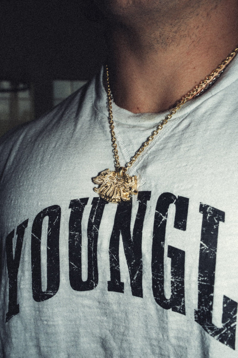 9102 - The Twinsignia Pendant - Gold