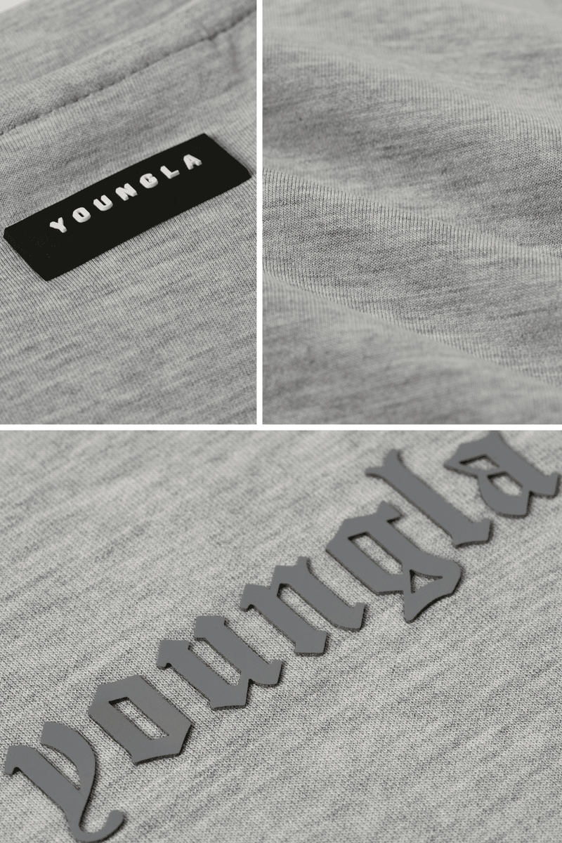 5216 Soft AF Pullover, plush and lightweight with a modern cut and front pocket — comfortable and stylish for layering or solo wear in color Heather Grey