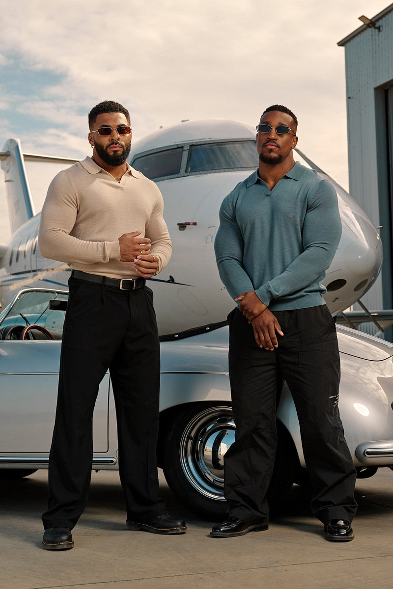 8018 - Monaco Wool Longsleeve Polo