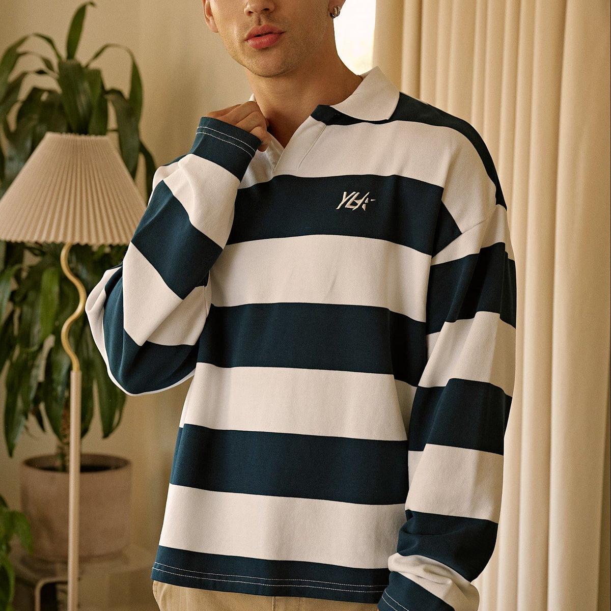 8069 - Menace Longsleeve Polo