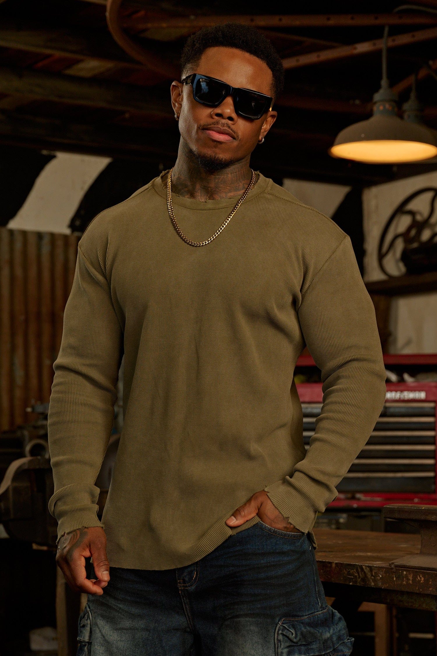 8094 - Tailored Waffle Longsleeves - Mar 12