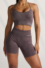 W111 Carbon Scrunch Biker Shorts