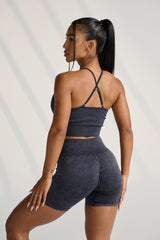 W111 Carbon Scrunch Biker Shorts