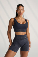 W111 Carbon Scrunch Biker Shorts
