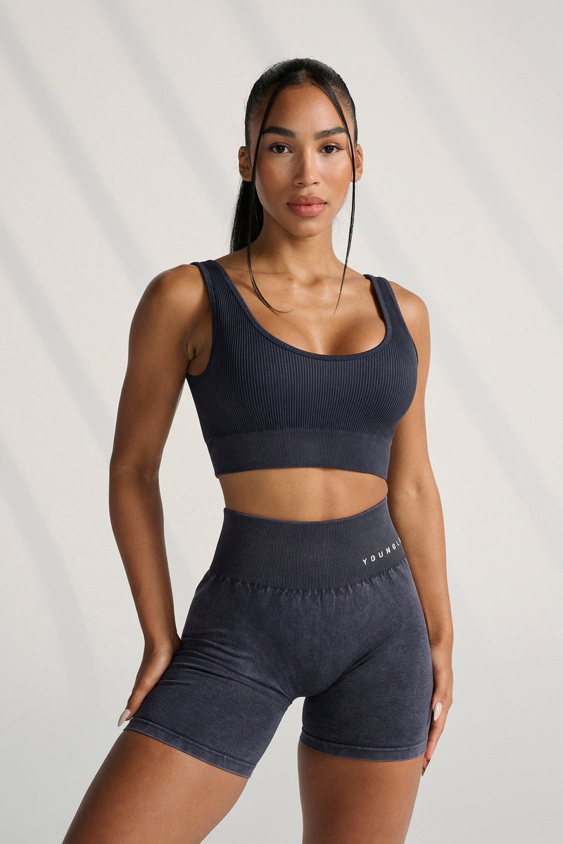 W111 Carbon Scrunch Biker Shorts