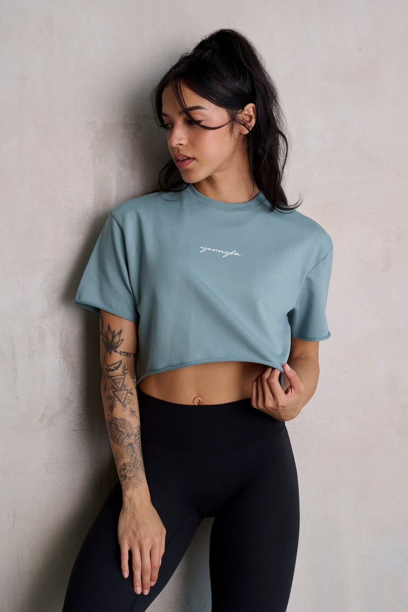 W426 - Not So Basic Cropped tee