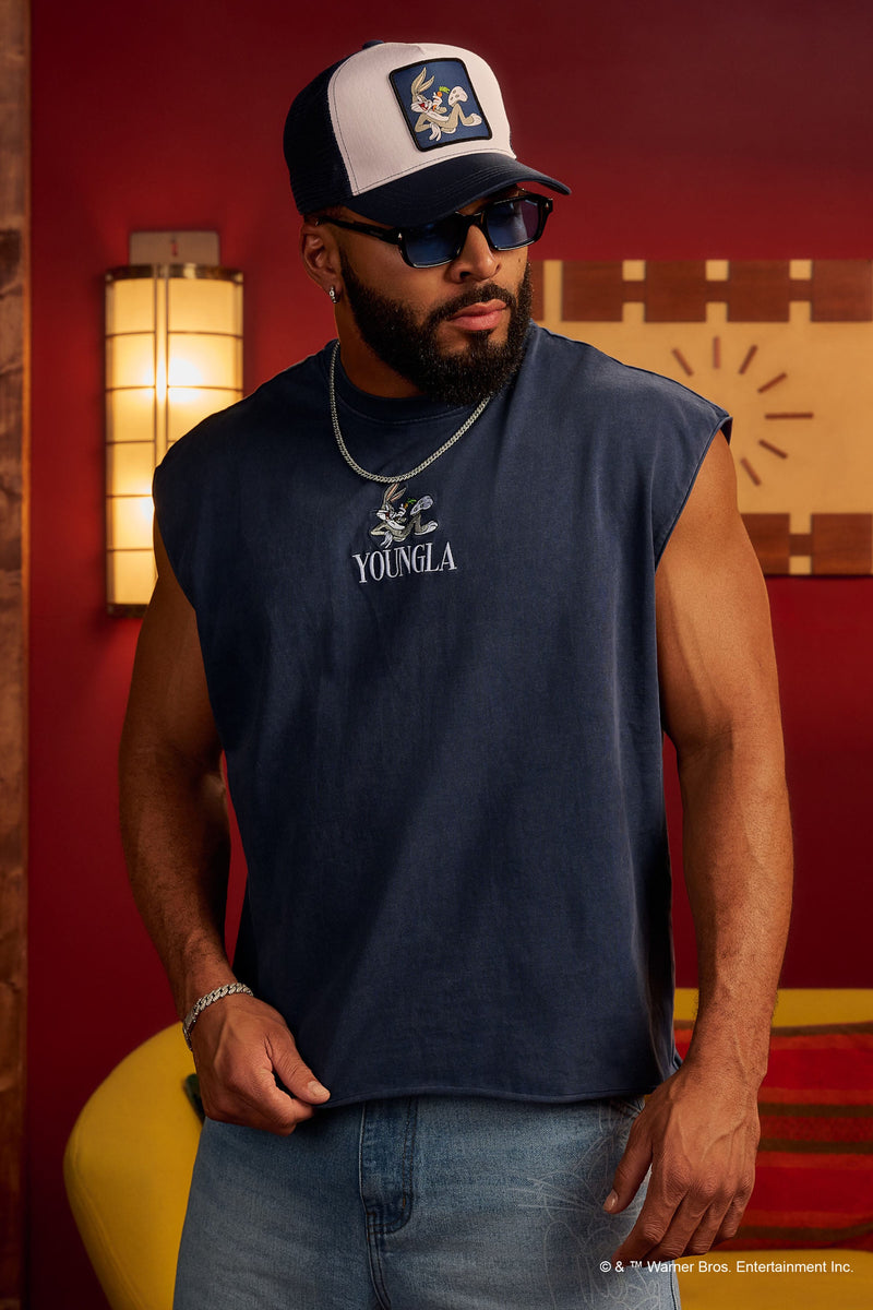 3107 - Looney Tunes Embroidered Cut-offs - July 7th