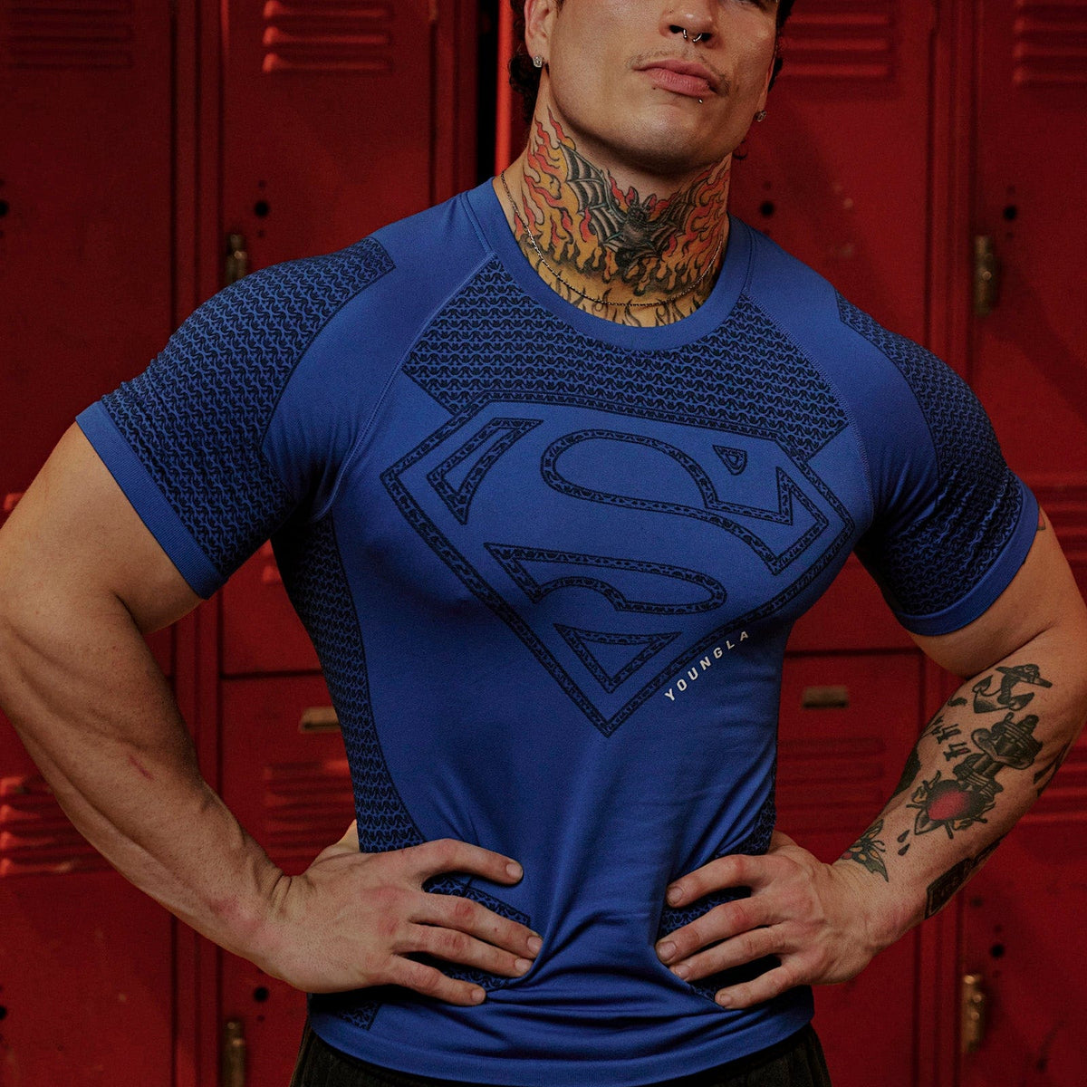 Long Sleeve Superman Compression Shirt Amazon 4117 Superman