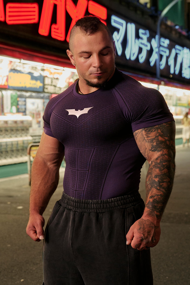4259 - Batman Compression Tees - Purple Limited Edition - APP ONLY