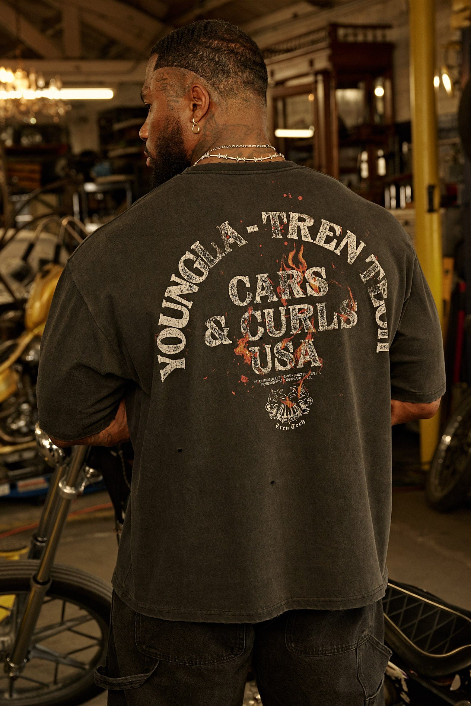 【】ヤングエルエー 4103 - Cars & Curls - Tees
