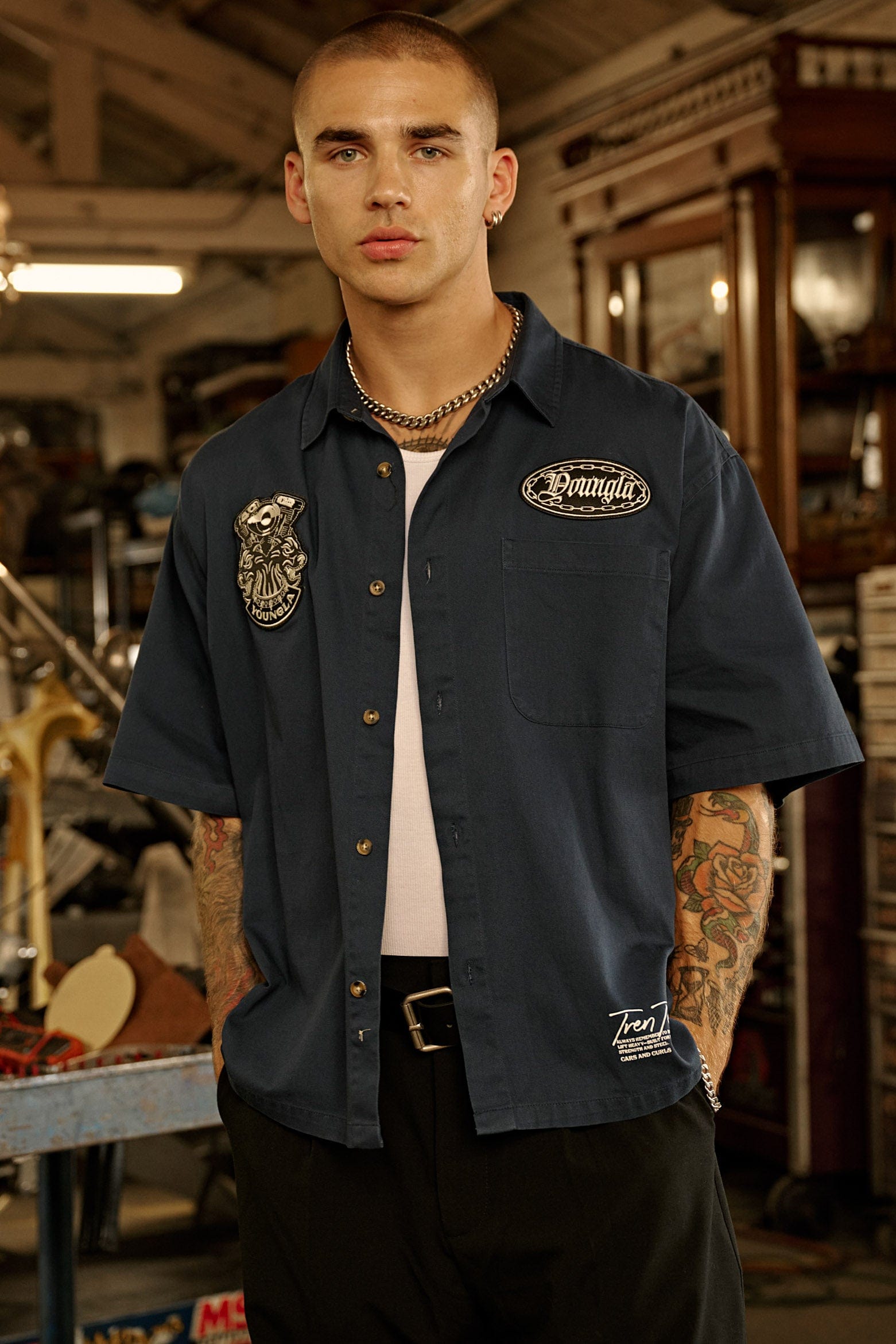4179 - Cars & Curls - Mechanic Shirts - October 28th